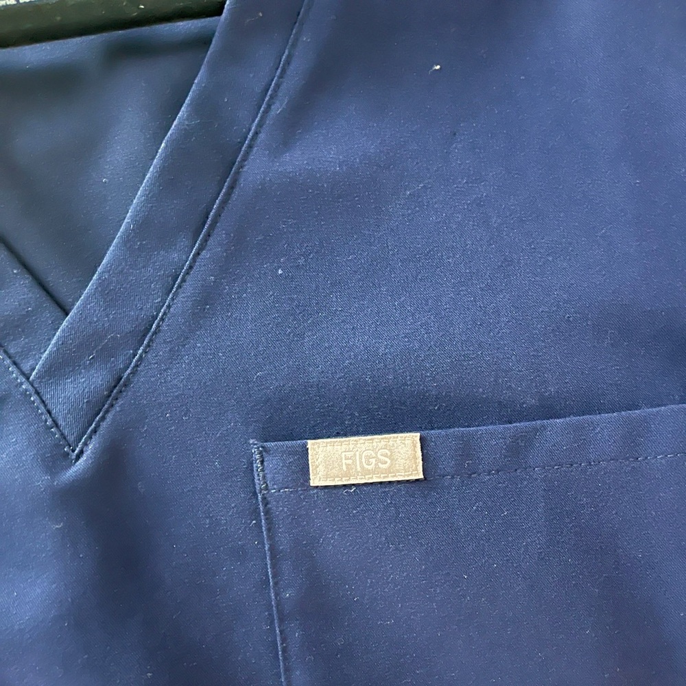 Figs, Navy, Size XL Technical Collection Scrub Top